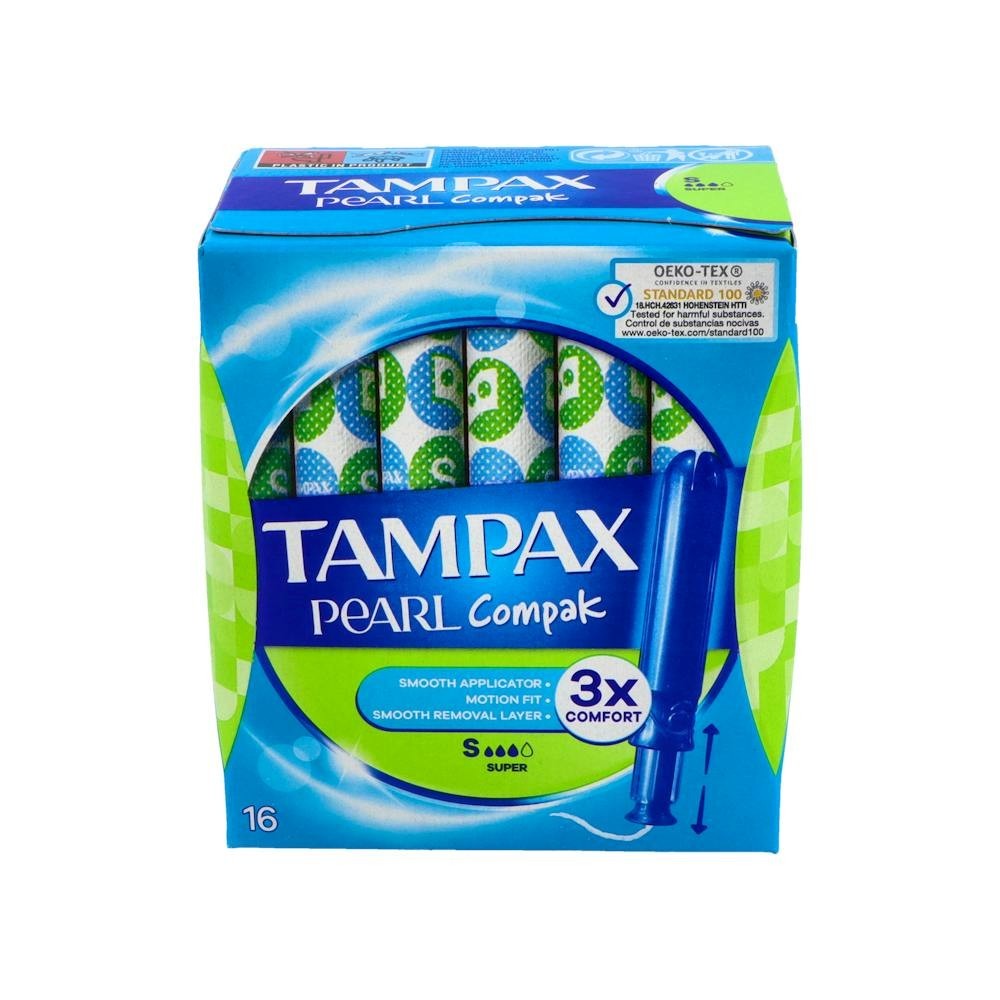 Tampon Tampax Compak Pearl Super 18 U