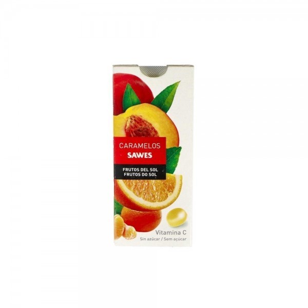 Sawes Caramelos Balsamicos S/Azucar Frutos Del Sol Vit C Blister 22 G