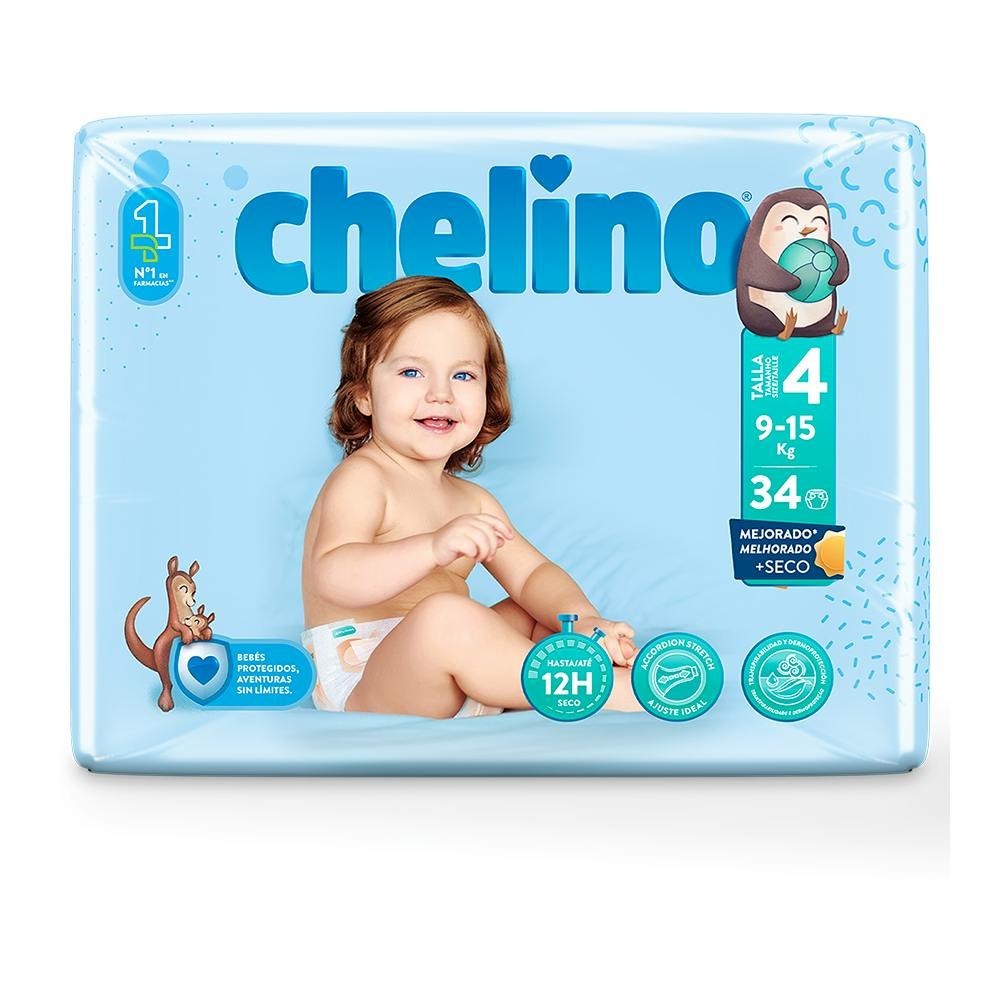 Pañal Inf Chelino Fahion&Love Gateo 9-15 Kg T4...