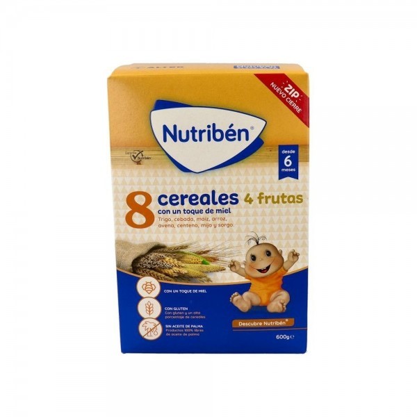 Nutriben 8 Cereales Miel 4 Frutas 600 G