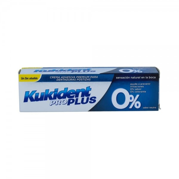 Kukident Pro Plus 0%Crema Adh Protesis 40 G