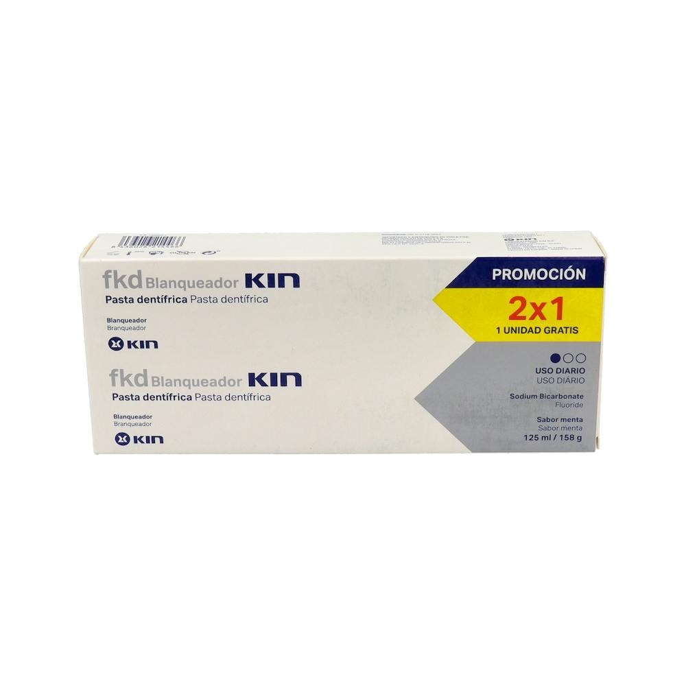 Fluor Kin Blanqueador 125Ml Pack 2X1