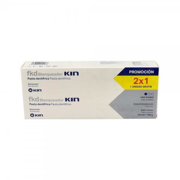 Fluor Kin Blanqueador 125Ml Pack 2X1
