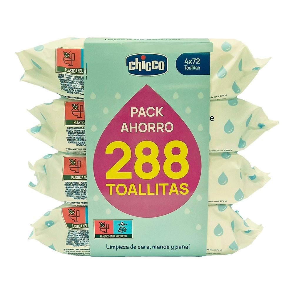 Chicco Toallitas perfumadas pack 4x72uds
