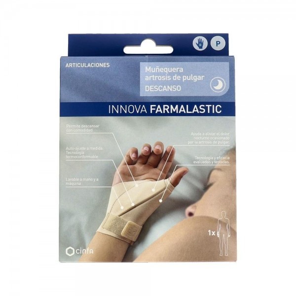 Muñequera Farmal Innova Artros Pulg Descanso Der T/P 13-15 Cm Beig