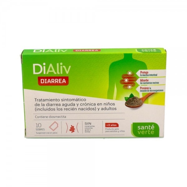 Sante Verte Dialiv Diarrea 10 Sobres
