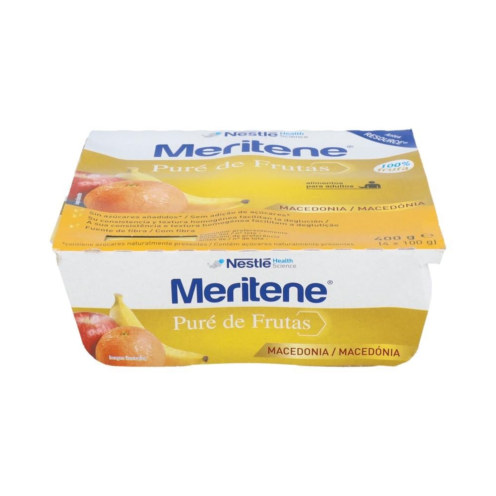 Meritene Pure Frutas Macedonia 4X100 G