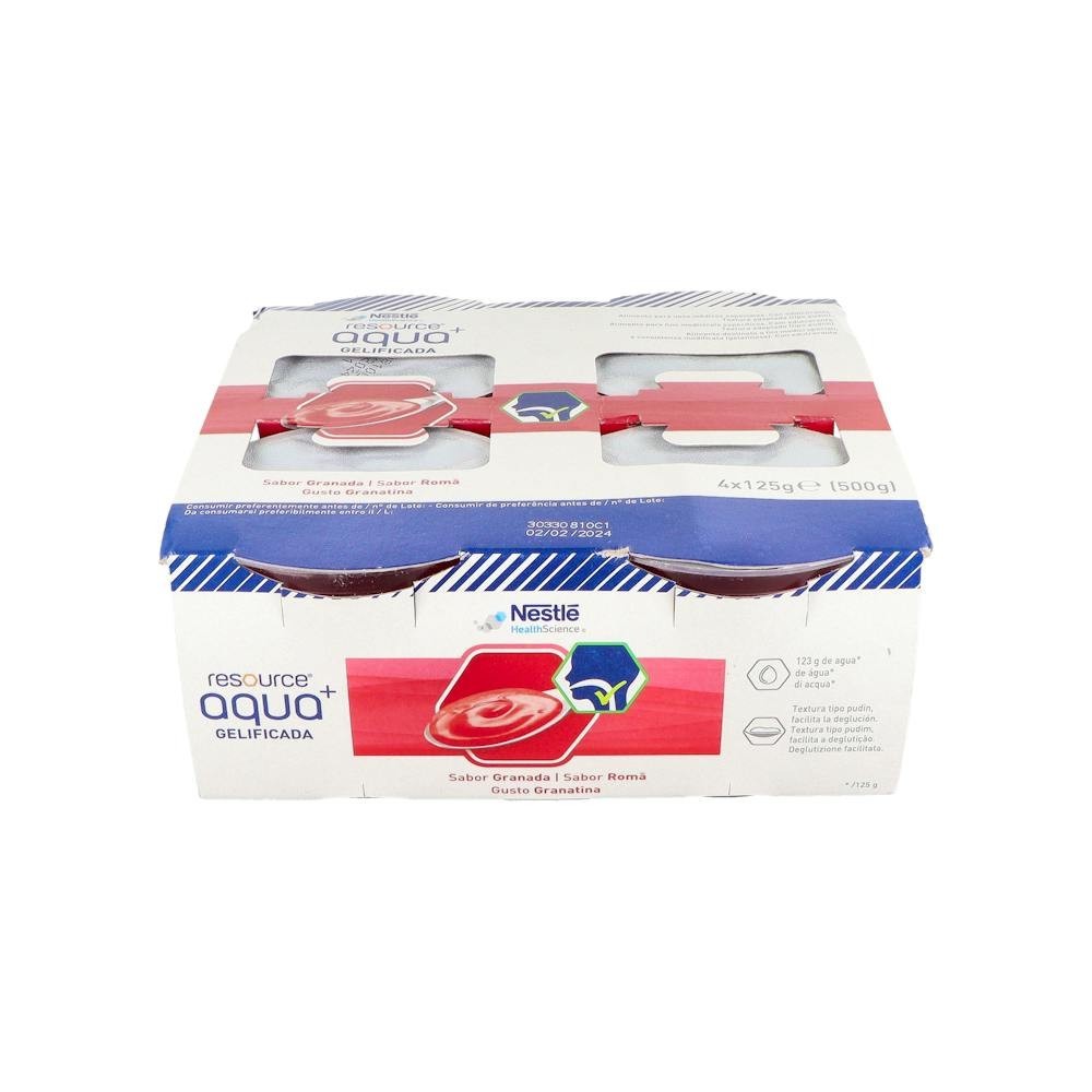 RESOURCE AGUA GEL GRANADA 4X125 G