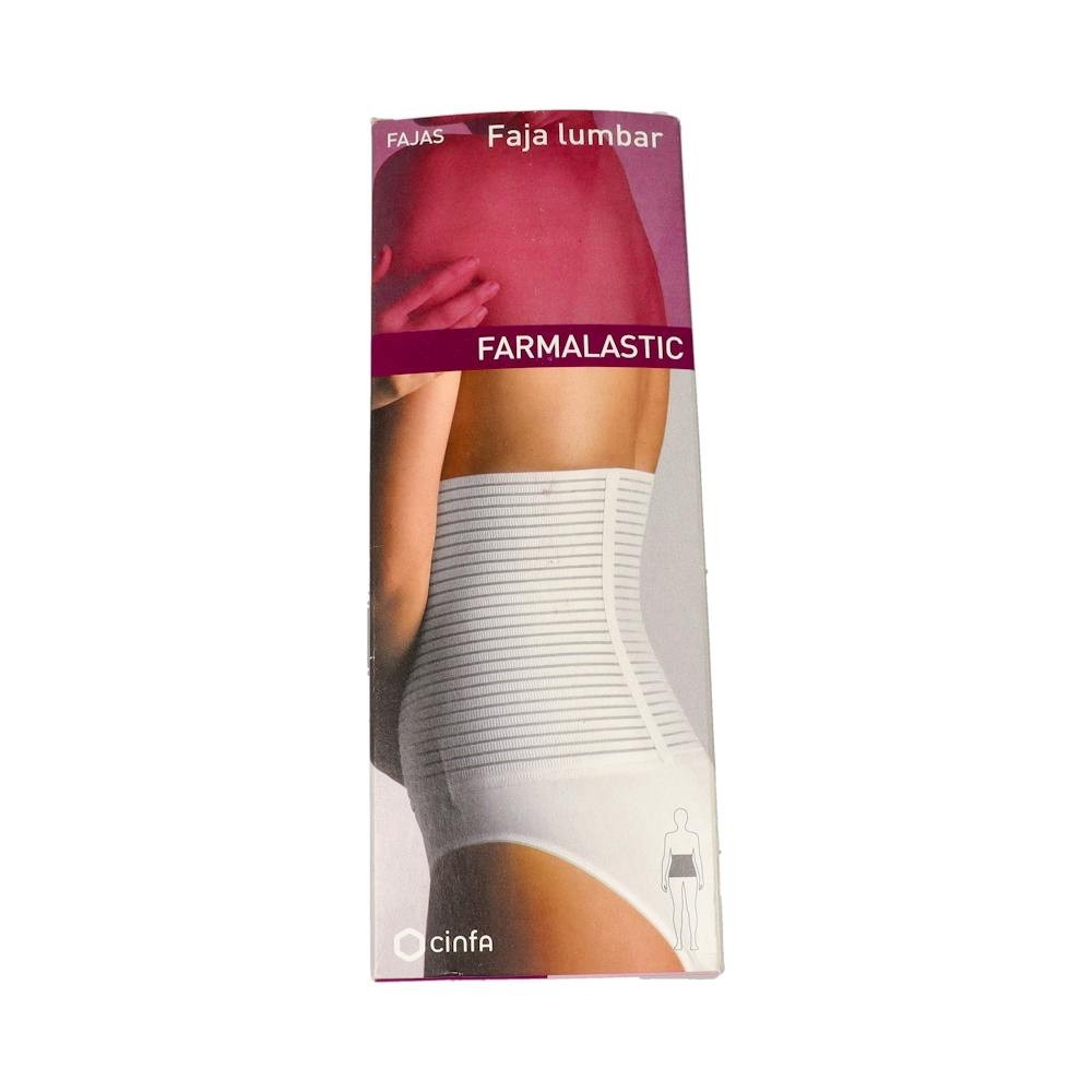 Faja Farmal Lumb Velcro T/1 75-95 Cm Blanco