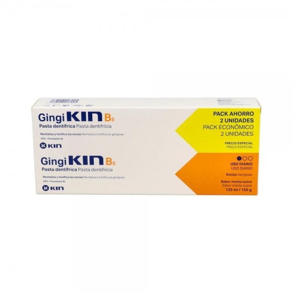 Gingikin B5/Plus Pasta Dental Pack Ahorro 2 X 125 Ml