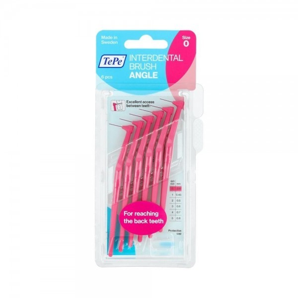 Cepillo Interdental Tepe Angle 0,4 Rosa 6 U