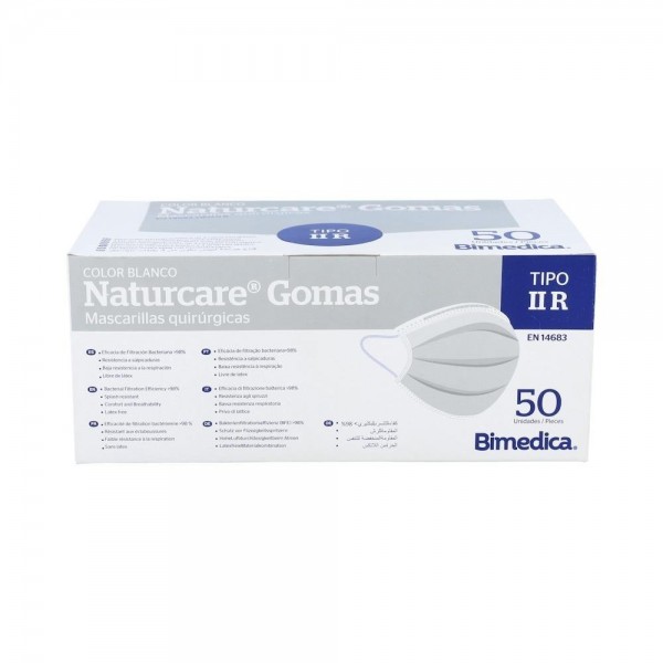 Mascarilla Natur Qui Bl3Cap C/Goma 50U Desec