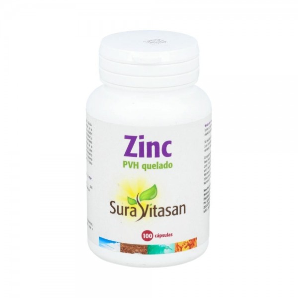 Sura Vitasan Zinc Pvh Quelado 25 Mg 100 Comp