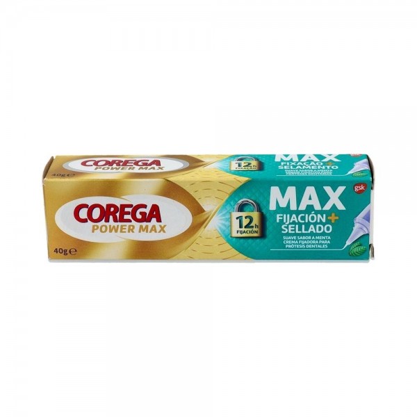 Corega Maxima Fijacion Y Sellado Menta 40 Gr