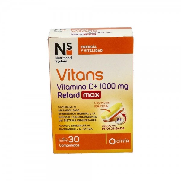 Ns Vitans Vitamina C+ 1000 Ret Max 30 Comp