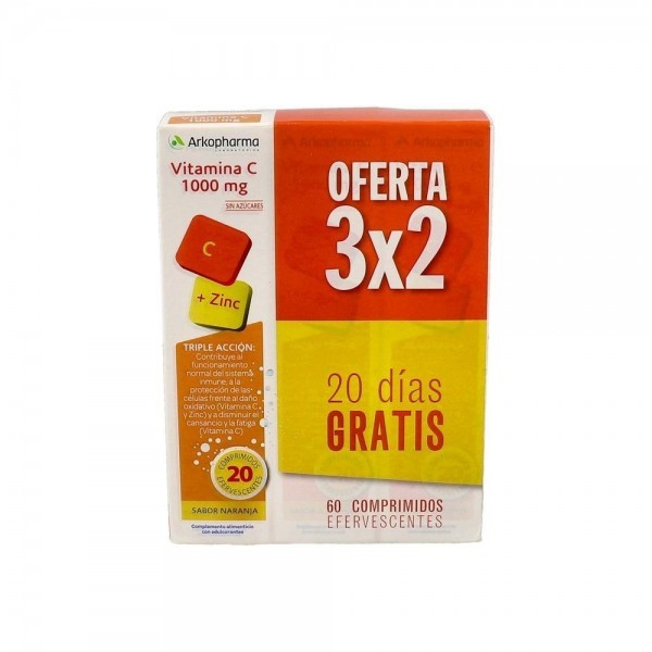 Arkopharma Vitamina C 1000 Mg 20 Comp Eferv 3 X 2