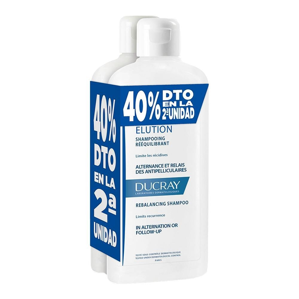 Ducray Elucion champú suave reequilibrante 2x400ml