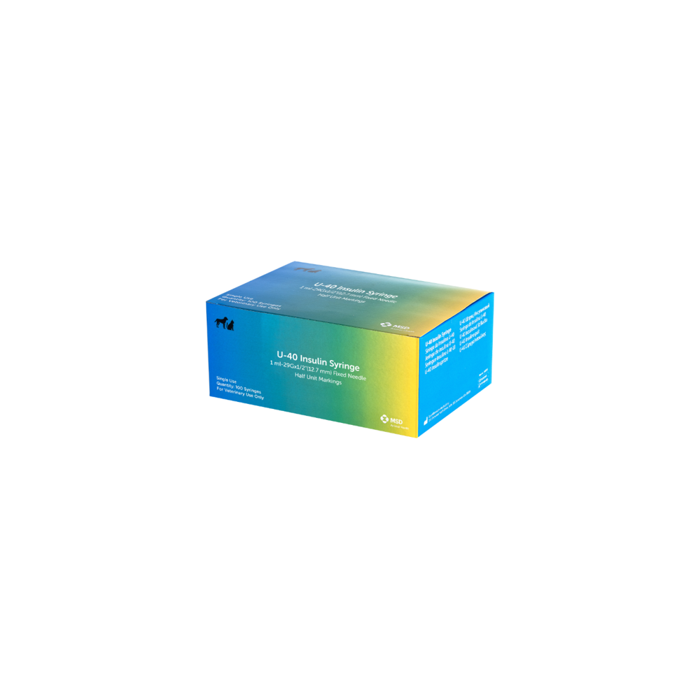 MSD Jeringa insulina 40 U.I 1ml y Aguja (100 Ud)