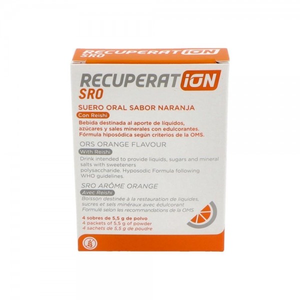 Recuperat-Ion Suero Oral Sro Naranja 4 Sobres