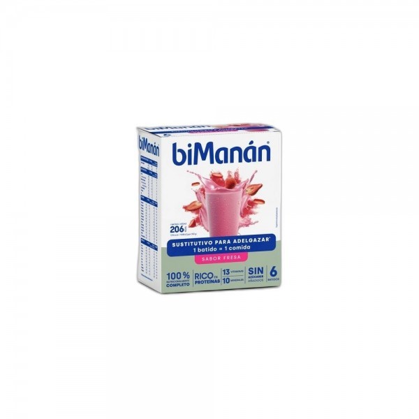 Bimanan Batido De Fresa 6 Sobres