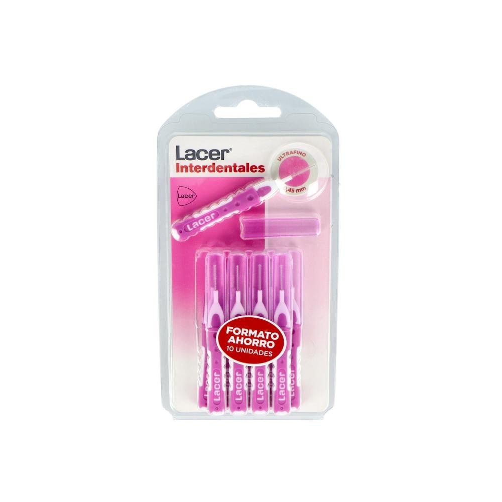 Cepillo Interdental Lacer Ultrafino Recto Rosa...